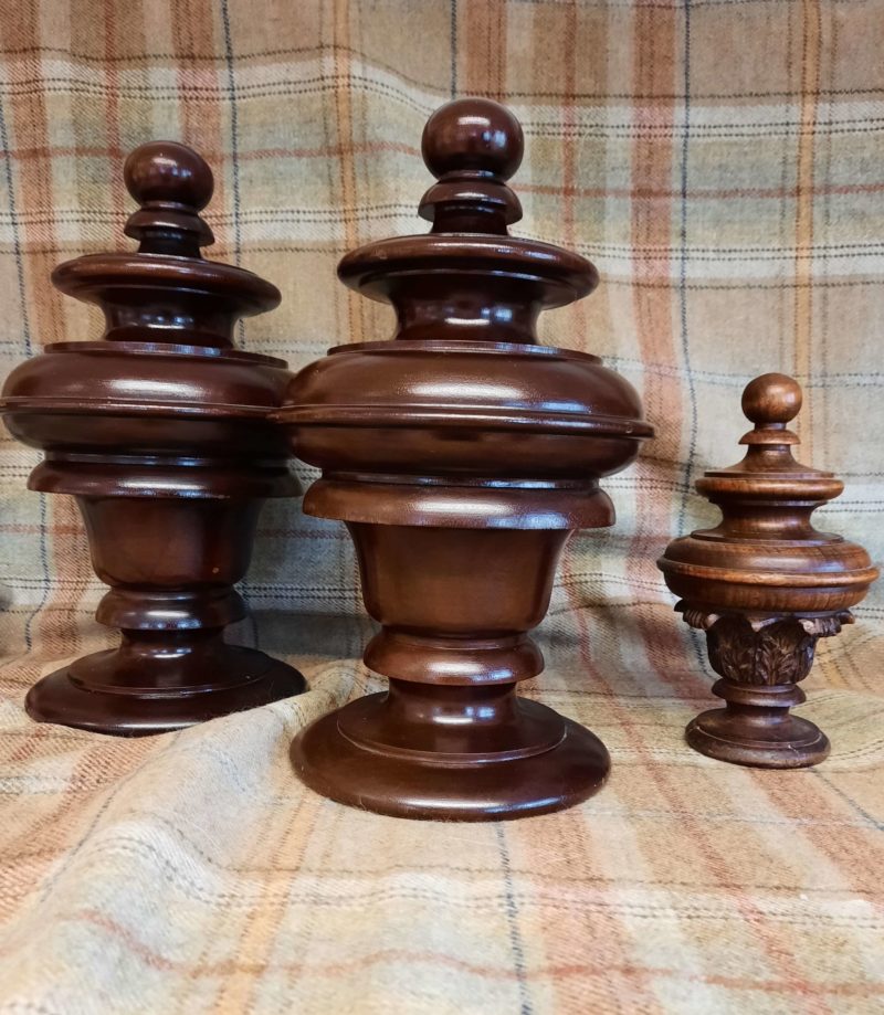 Leaf and Rib large finials