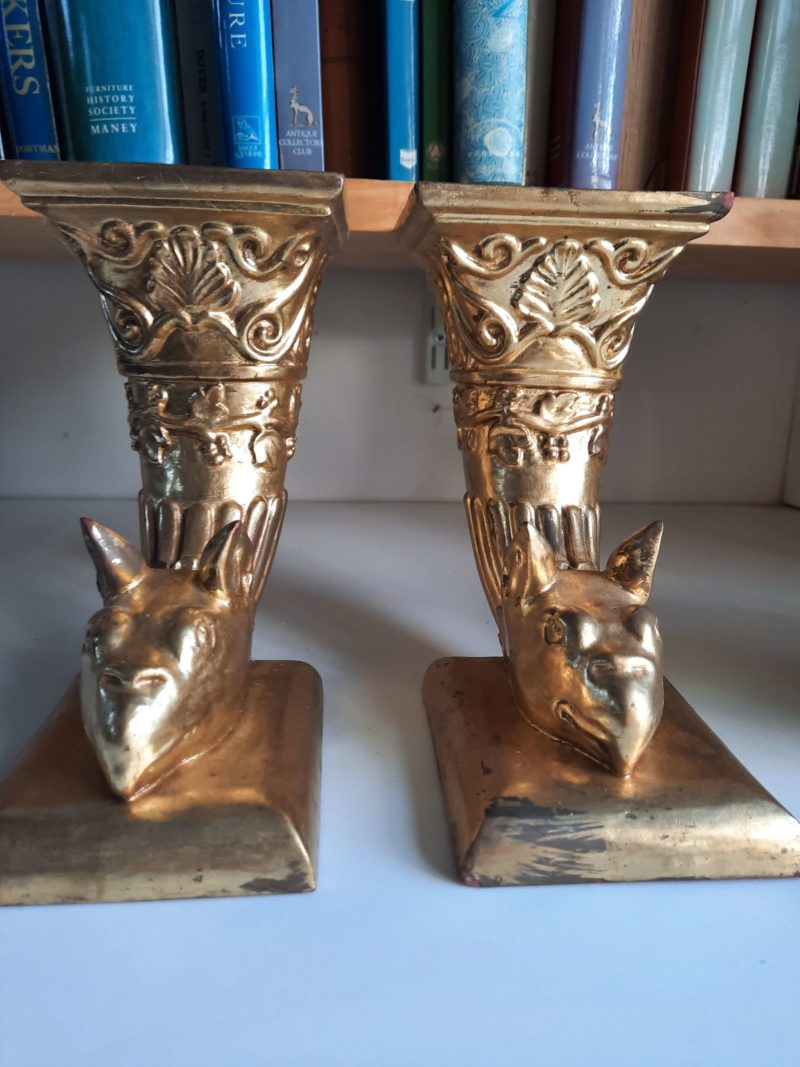 Carved and gilded ornamental feet